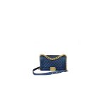 Blue BOY CHANEL Handbag (high-end grade)