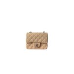 Beige Chanel MINI FLAP BAG (high-end grade)