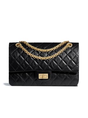 Black CHANEL 2.55 HANDBAG