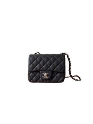 Black Chanel MINI FLAP BAG (high-end grade)