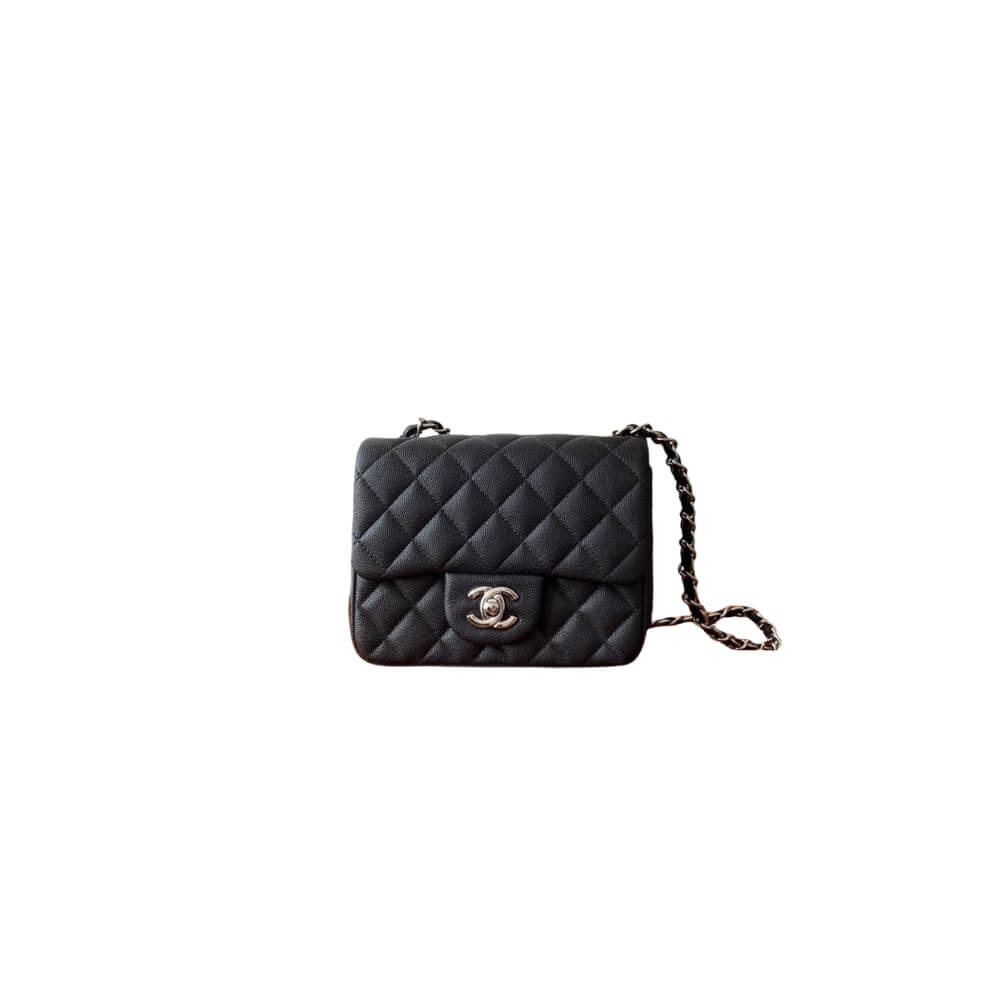 Black Chanel MINI FLAP BAG (high-end grade)