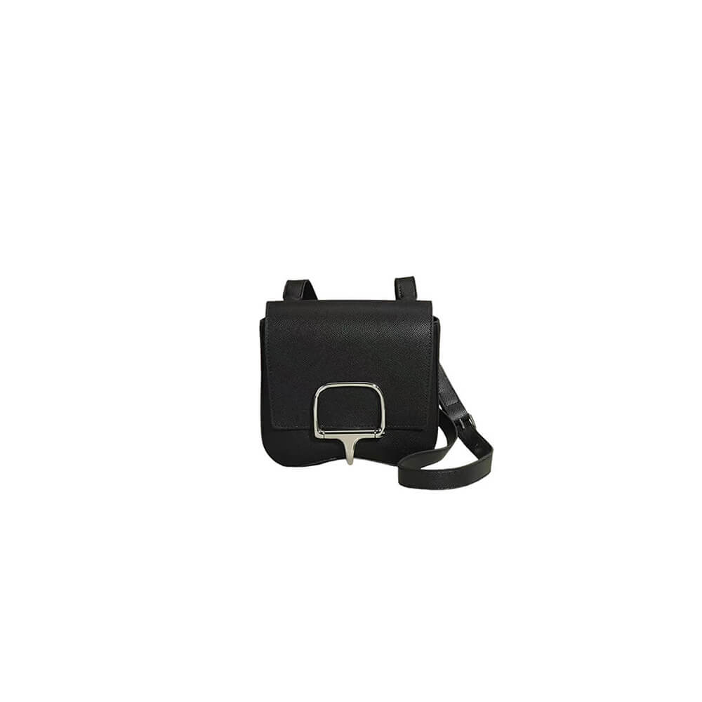 Black Hermes Della Cavalleria mini bag II (High-end Grade)