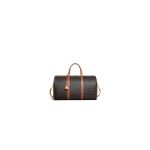 CELINE Large Travel Bag in Logo Print and Calfskin
