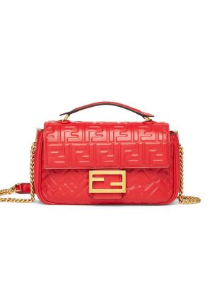 Red Fendi Baguette Chain Midi