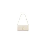 Retro White YSL CALYPSO GRAINED LAMBSKIN MINI BAG