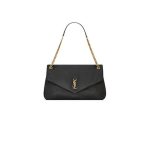 Black YSL CALYPSO LARGE IN GRAINED LAMBSKIN
