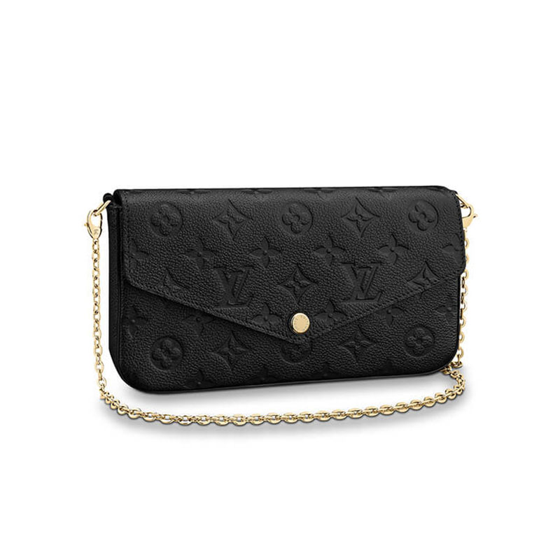 Black LV Felicie Pochette