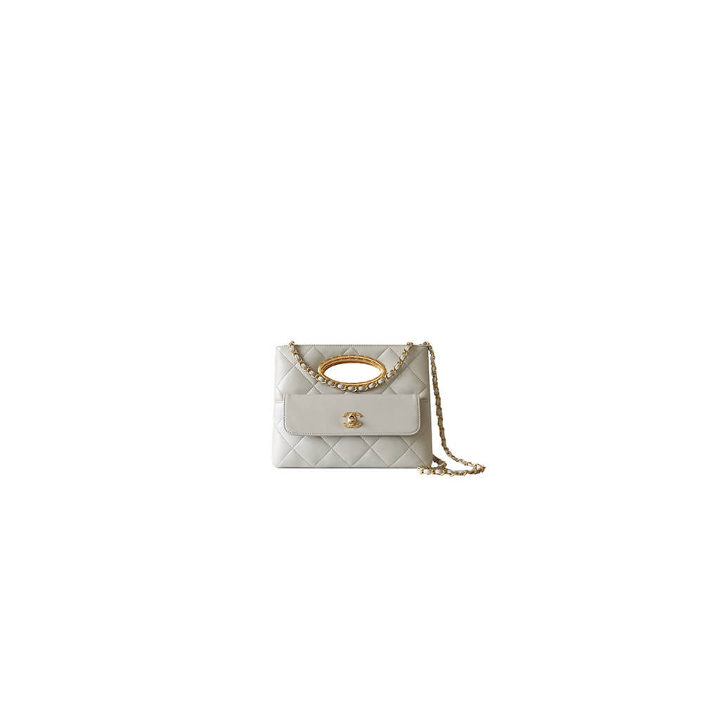 White Chanel Clutch (high-end grade)