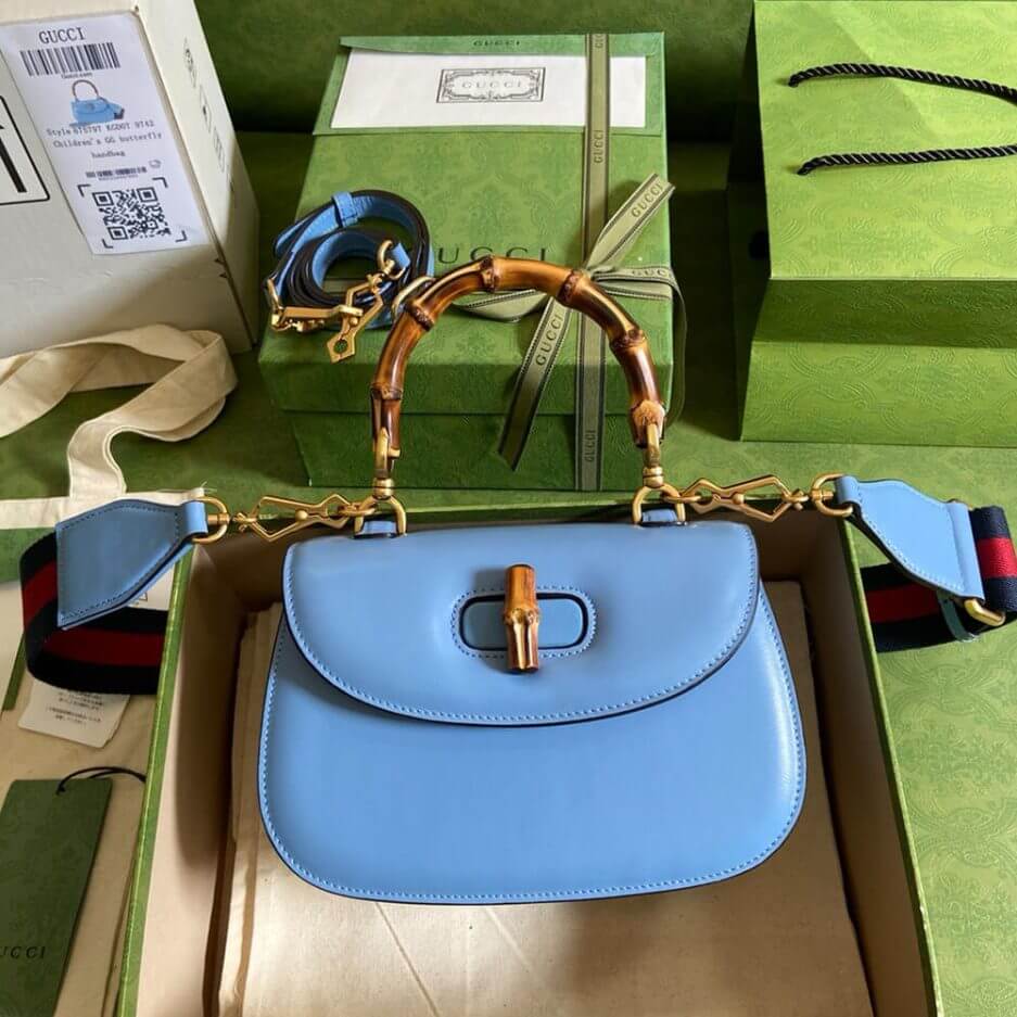 GUCCI BAMBOO 1947 JUMBO GG SMALL TOP HANDLE BAG - Image 2