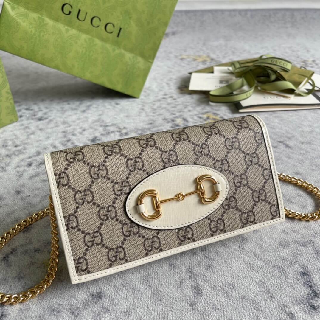 Gucci Horse Buckle 1955 Chain Wallet - Image 2