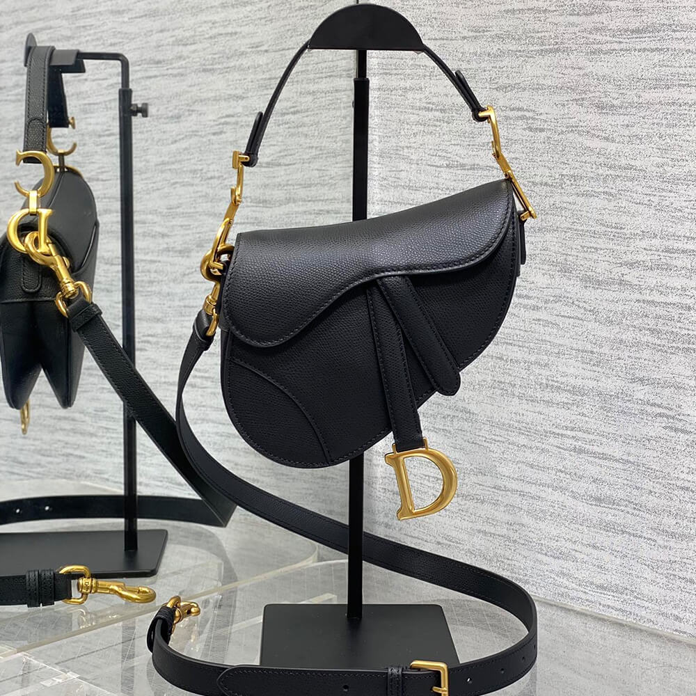 Dior Mini Saddle Bag with Strap - Image 2