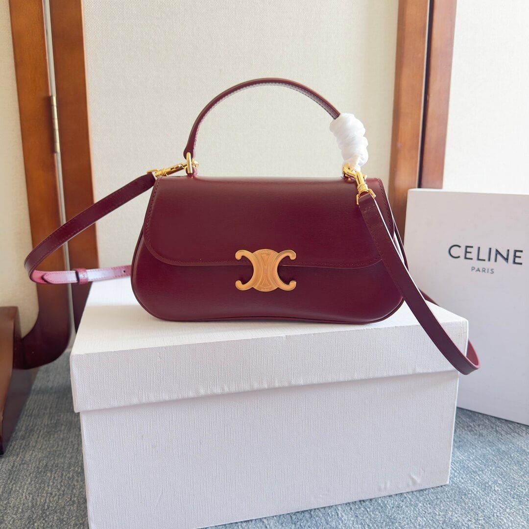 CELINE TEEN CELINE LOLA bag in shiny calf leather(High-end Grade) - Image 2