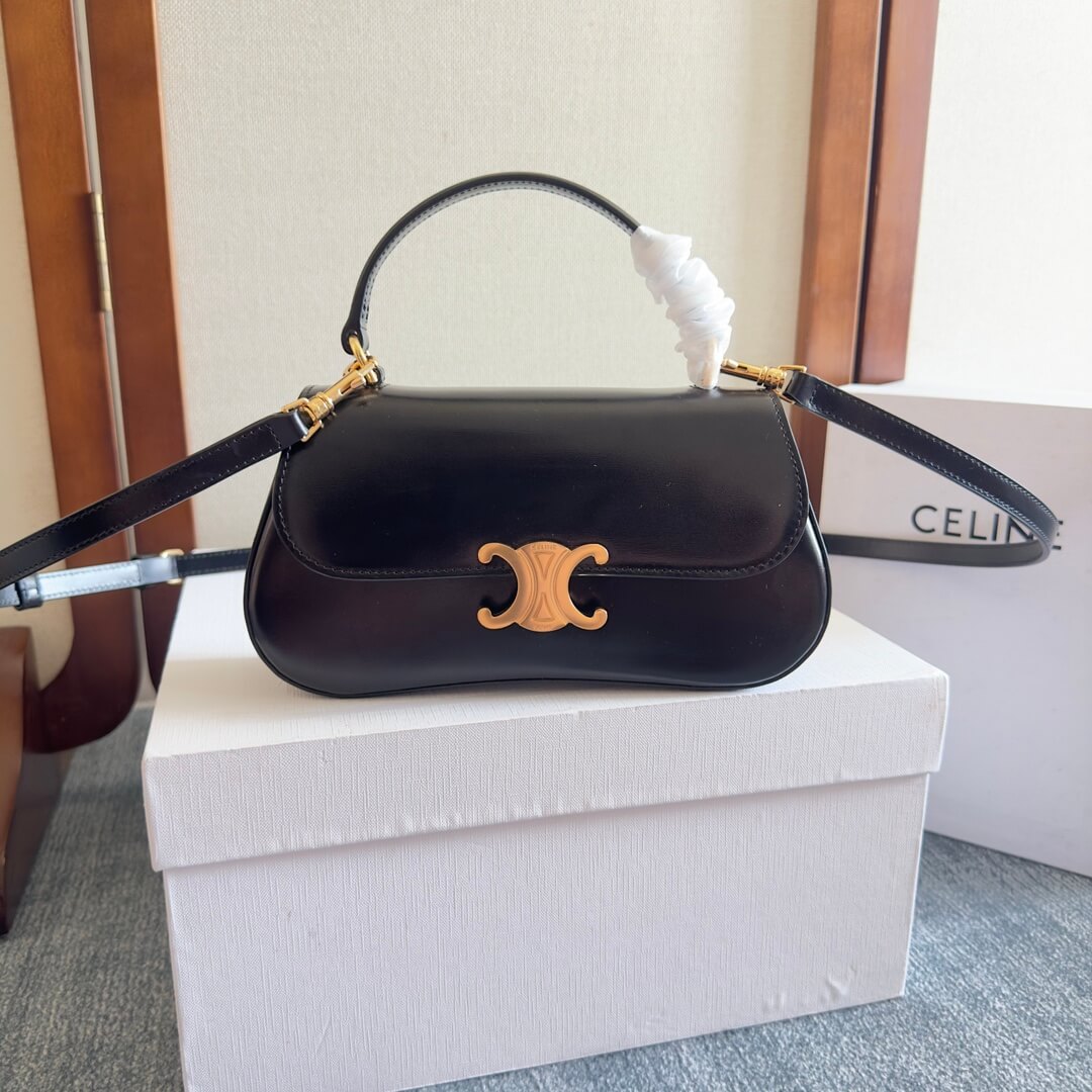 CELINE TEEN CELINE LOLA bag in shiny calf leather(High-end Grade) - Image 2