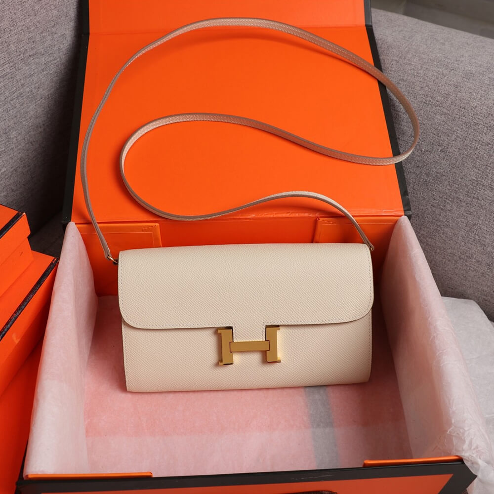 White Hermes Constance wallet - Image 2