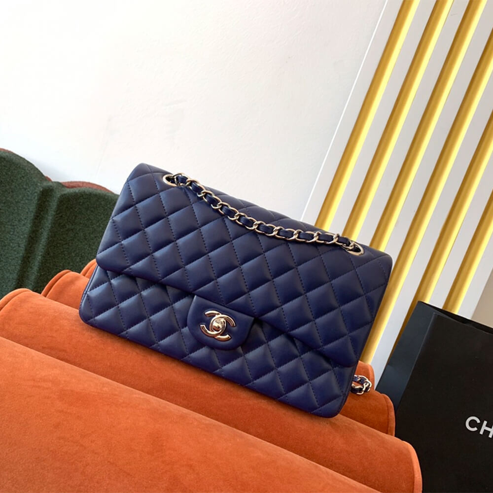 Dark Blue CHANEL CLASSIC 11.12 HANDBAG (high-end grade) - Image 2