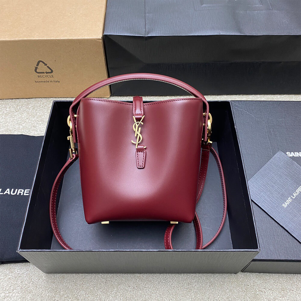 MERLOT YSL LE 37 mini in shiny leather - Image 2
