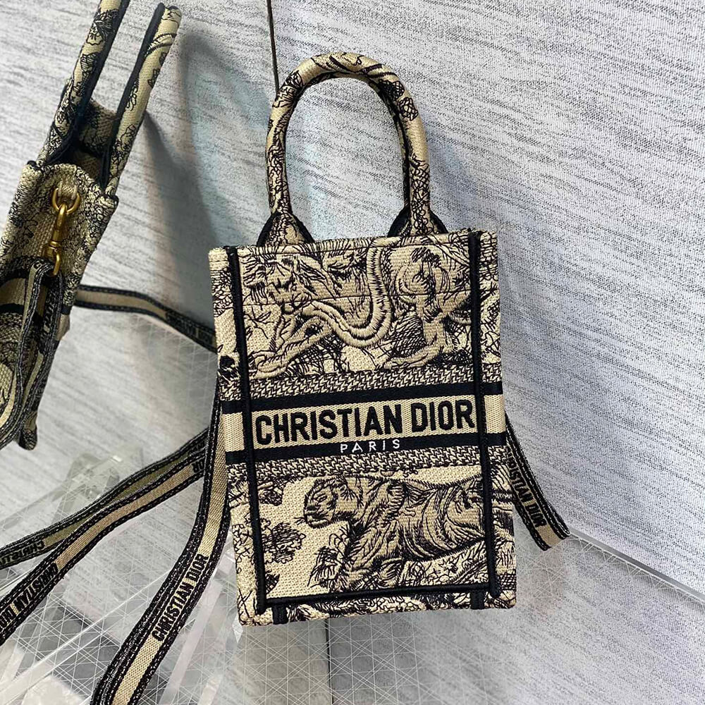 Mini Vertical Dior Book Tote - Image 2