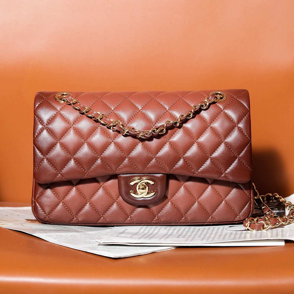 Brown CHANEL CLASSIC 11.12 HANDBAG (high-end grade) - Image 2