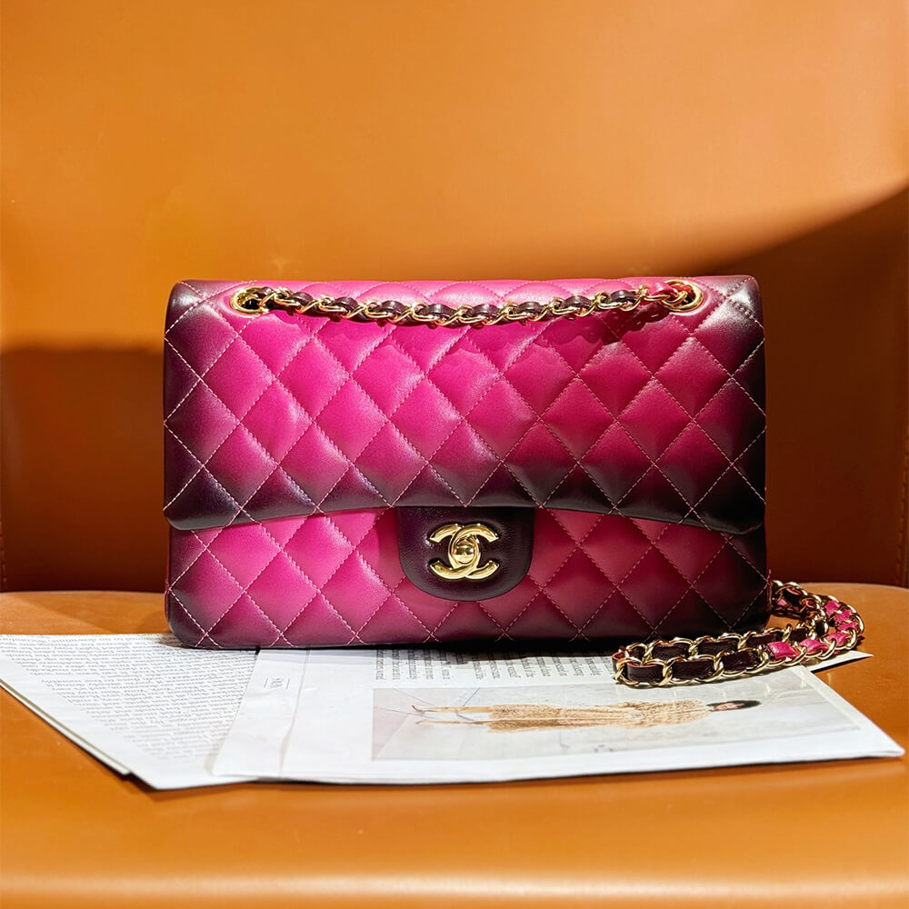 Fuchsia CHANEL CLASSIC 11.12 HANDBAG (high-end grade) - Image 2