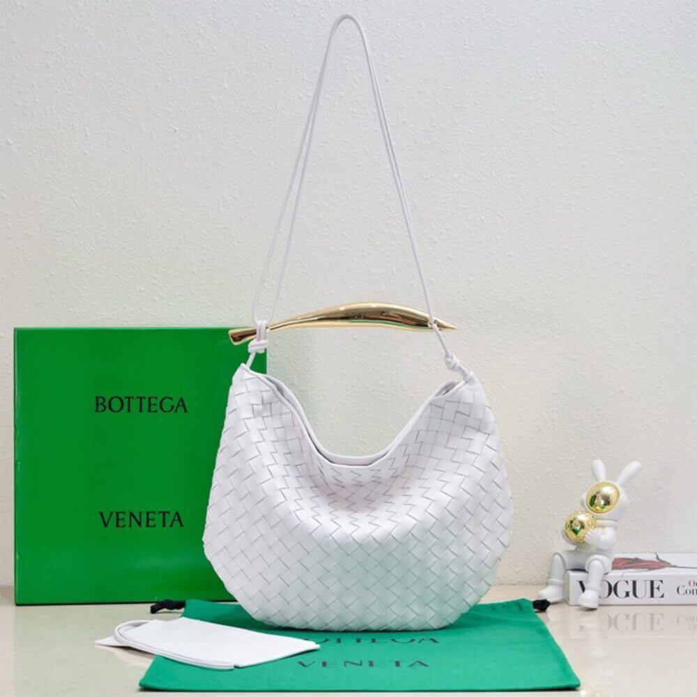 White Bottega Veneta Medium Sardine Handbag - Image 2