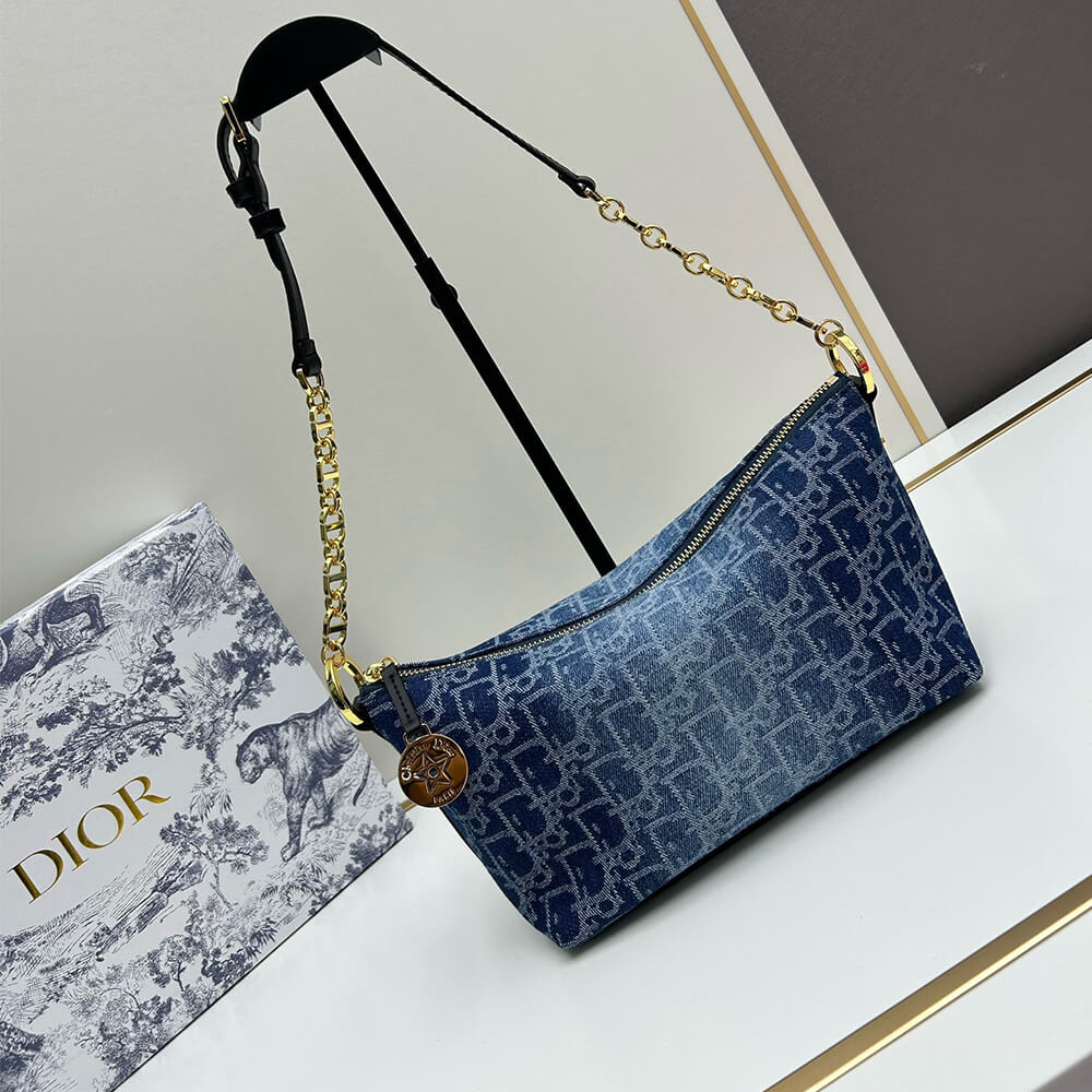 Dior Diorstar Hobo Bag with Chain - Image 2