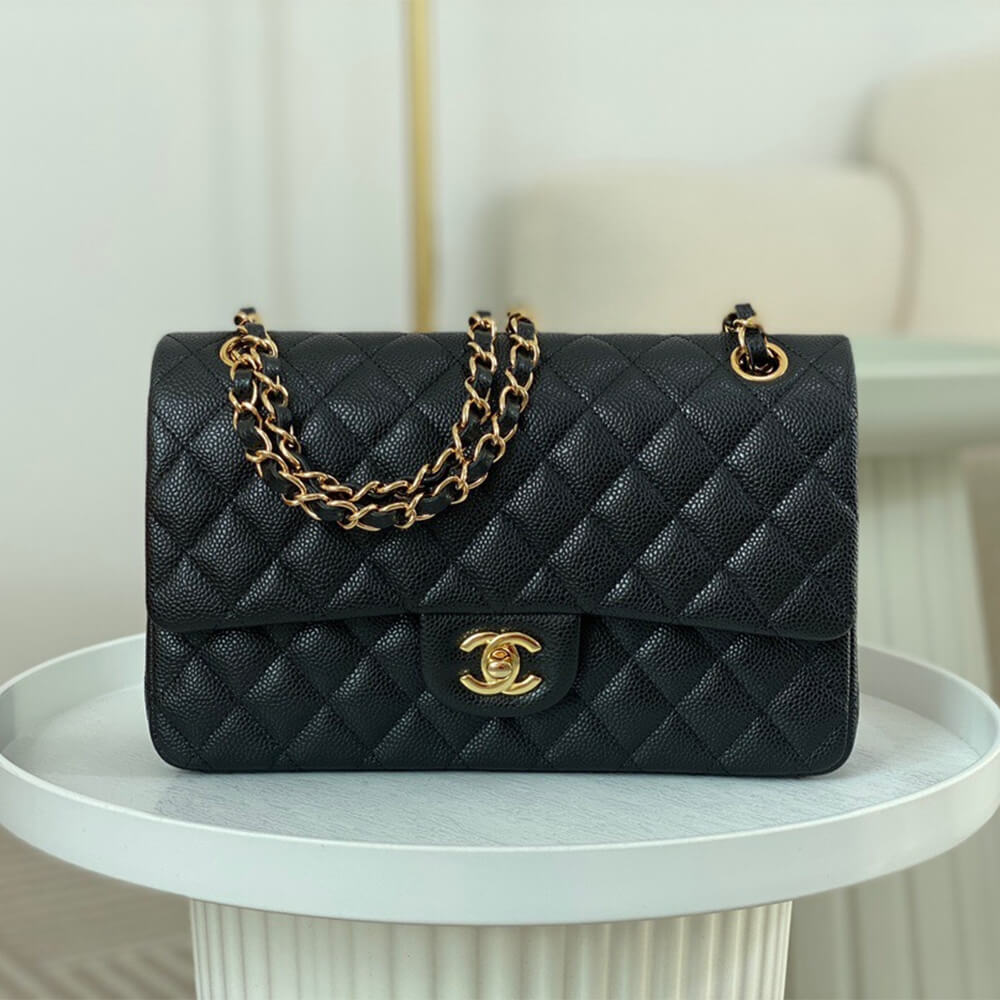Black Caviar Chanel Classic handbag medium (High-end grade) - Image 2