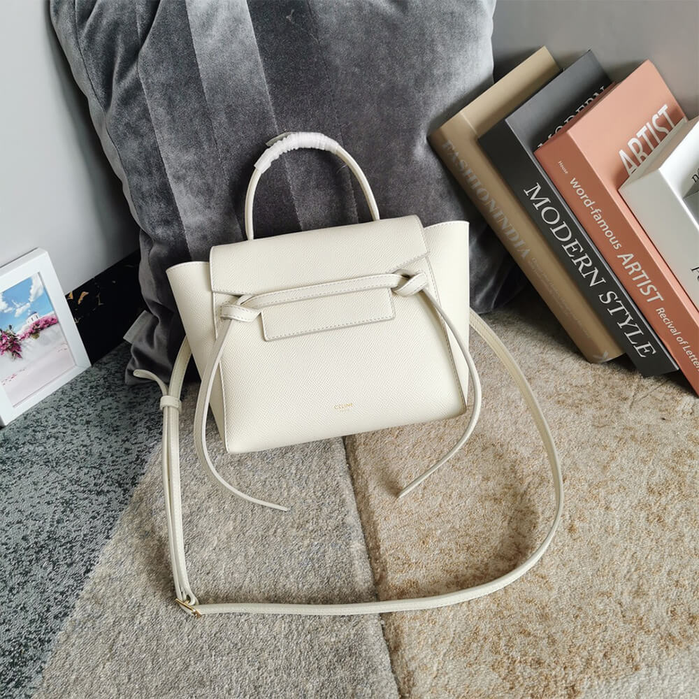 White CELINE NANO BELT BAG - Image 2
