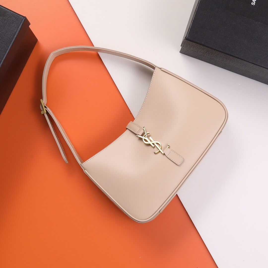 Rose Sand YSL LE 5 A 7 bag in smooth leather - Image 2