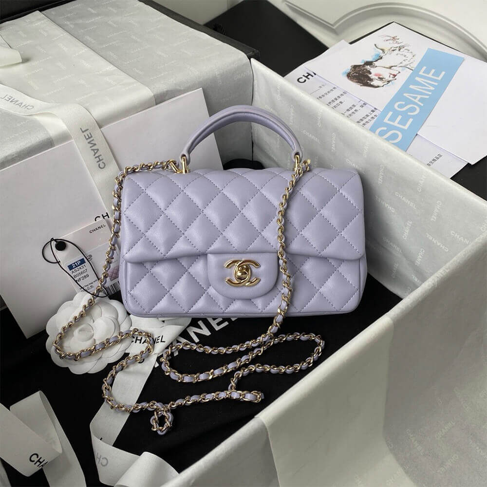 CHANEL Mini Classic Handbag With Top Handle - Image 2