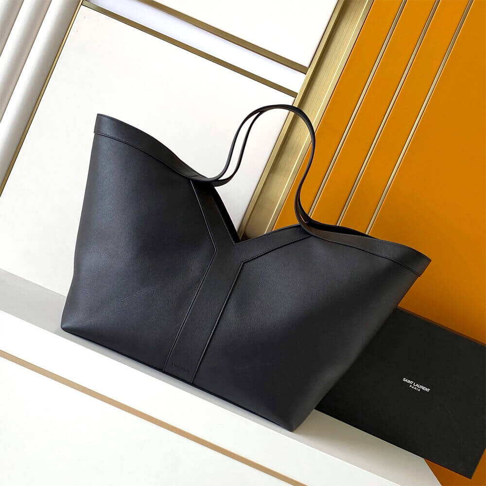 Black YSL Y TOTE IN LEATHER (High-end grade) - Image 2