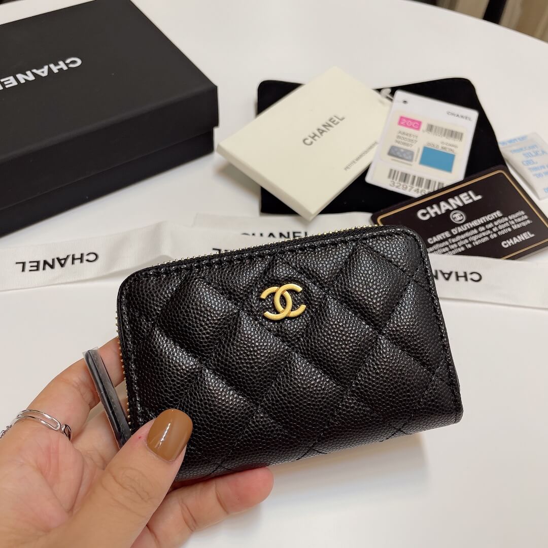 Chanel Classic Zipper Coin Wallet - Image 2