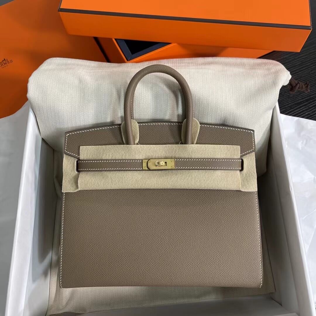 Etoupe Hermes Birkin 25 Sellier (High-end Grade) - Image 2