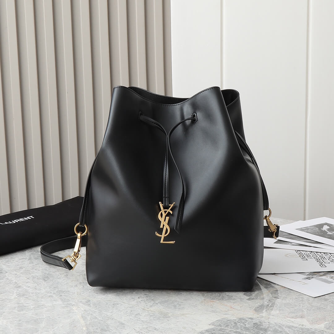 Black YSL PARIS VII pochon in lambskin - Image 2