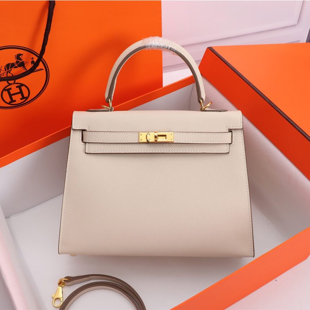 Cheese white Hermes Kelly 25 - Image 2