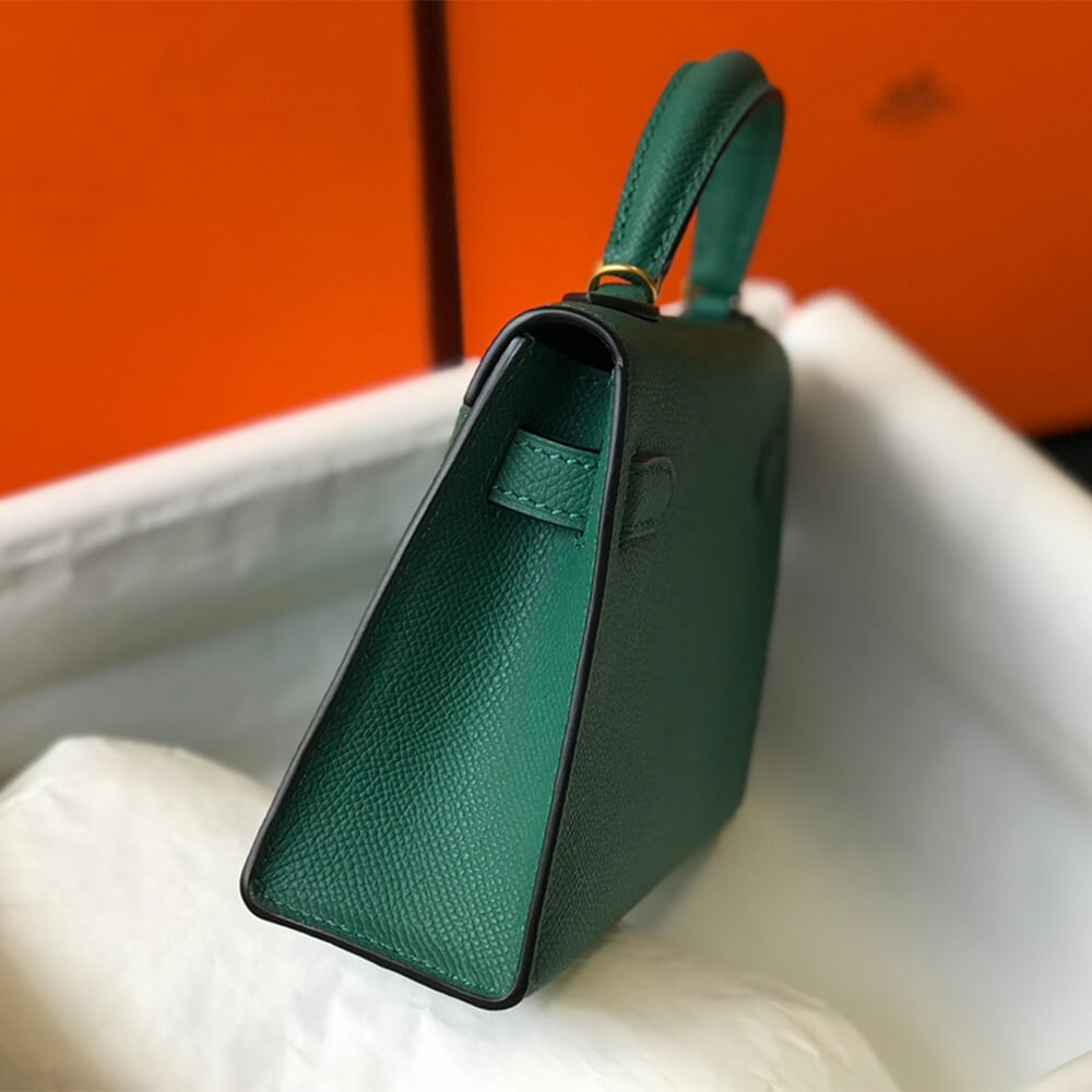 Green Hermes Mini Kelly II (High-end Grade) - Image 3