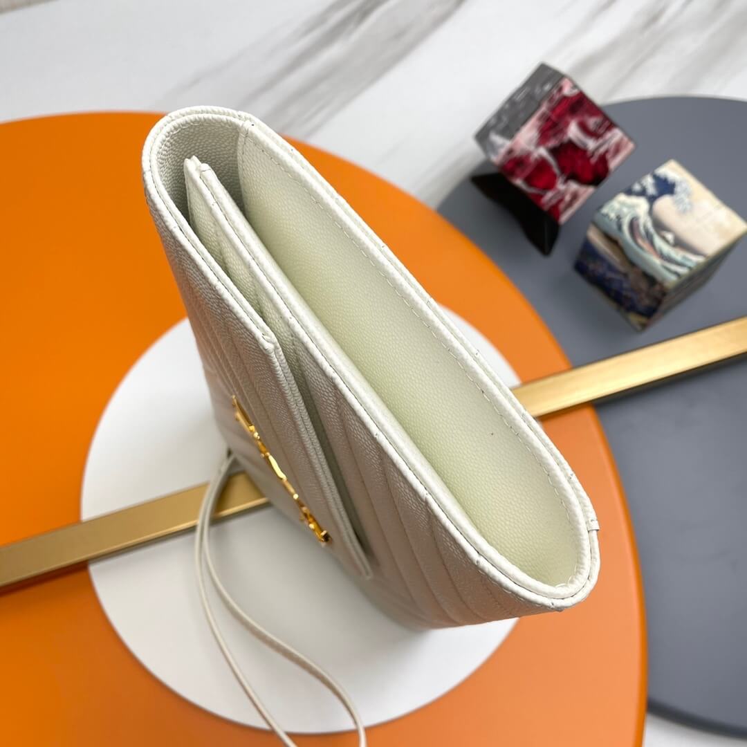 YSL CASSANDRE matelasse leather flap clutch - Image 3