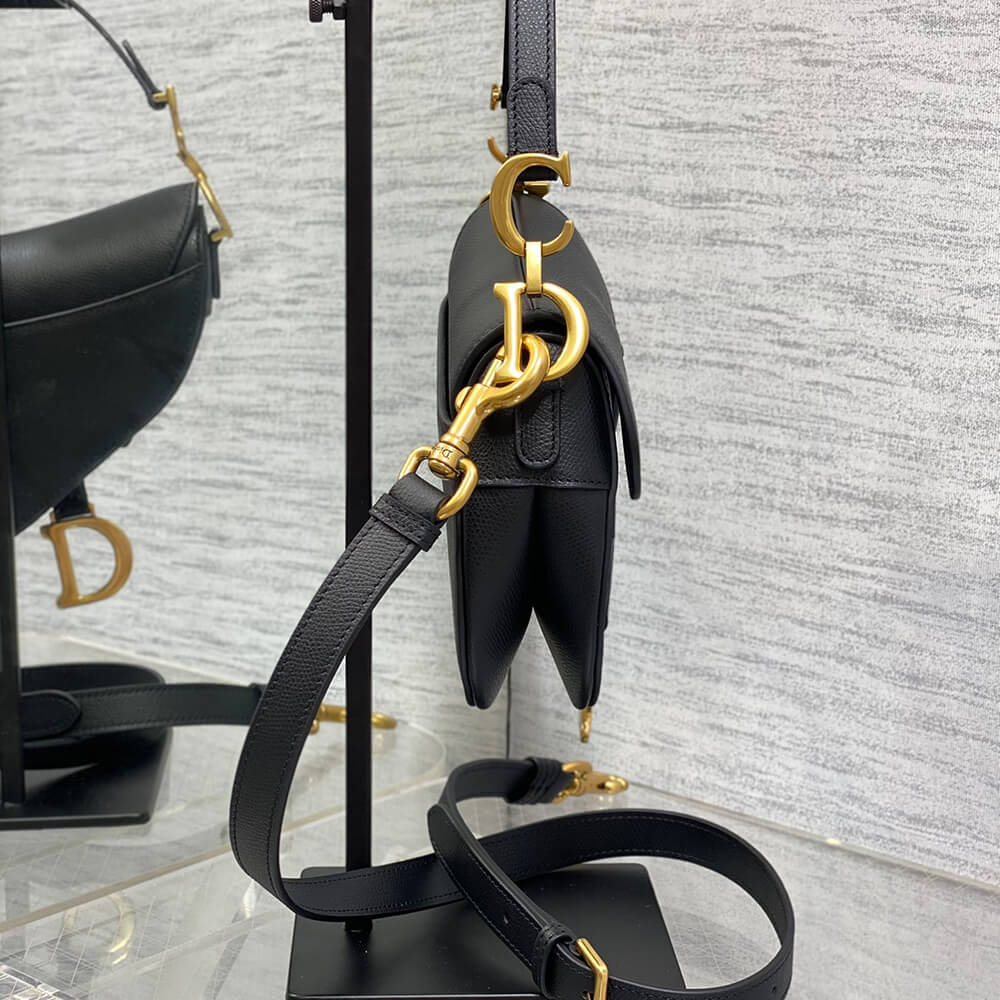 Dior Mini Saddle Bag with Strap - Image 3