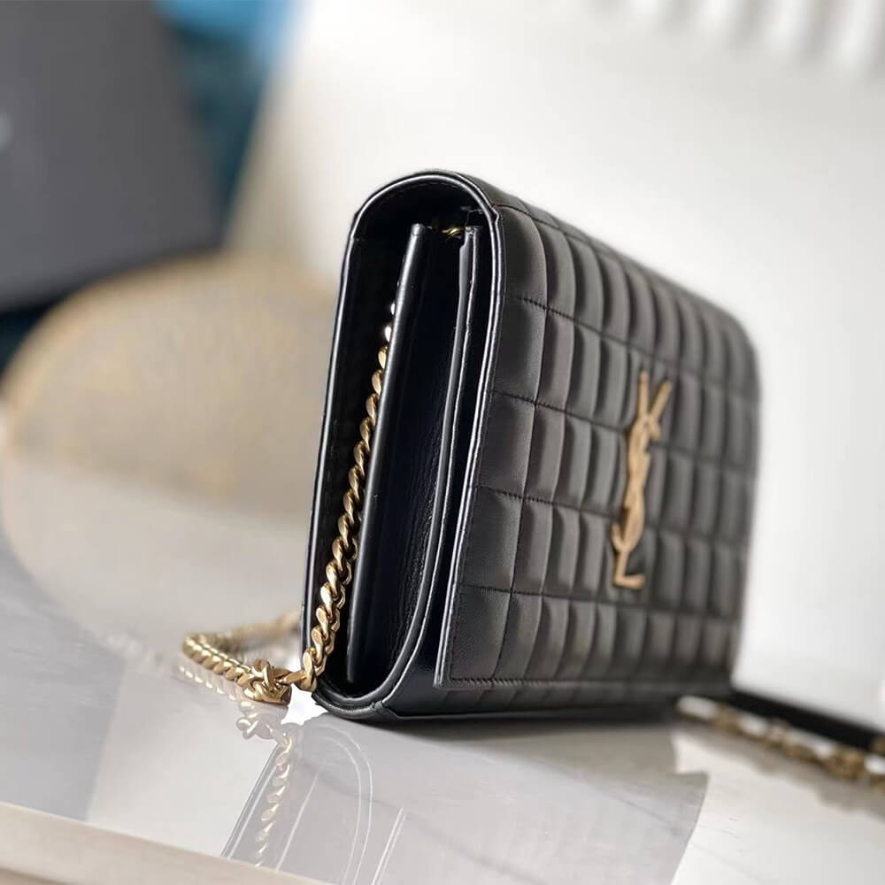 YSL LAMBSKIN CASSANDRE CHAIN WALLET - Image 3