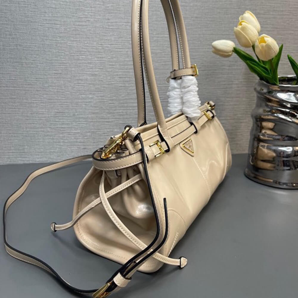 Travertine Prada Medium leather handbag (high-end grade) - Image 3