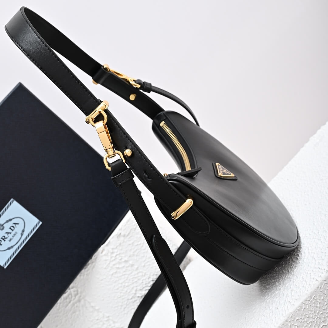 Black Prada Arque small leather shoulder bag - Image 3