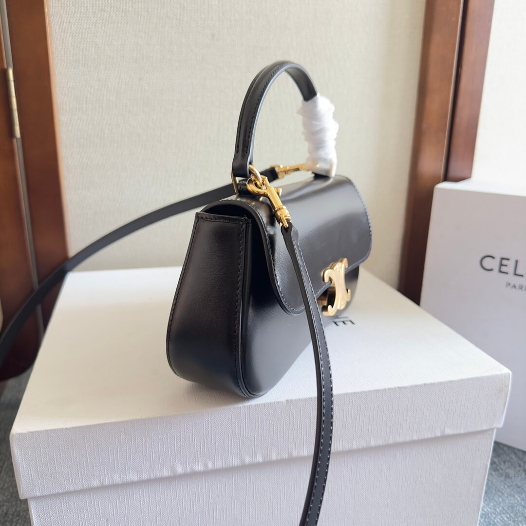 CELINE TEEN CELINE LOLA bag in shiny calf leather(High-end Grade) - Image 3