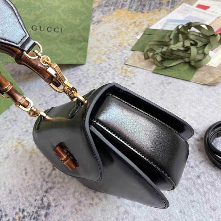 GUCCI BAMBOO 1947 JUMBO GG SMALL TOP HANDLE BAG - Image 3