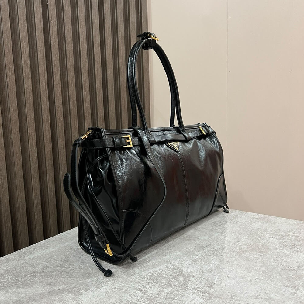 Black Prada Large leather handbag (high-end grade) - Image 3