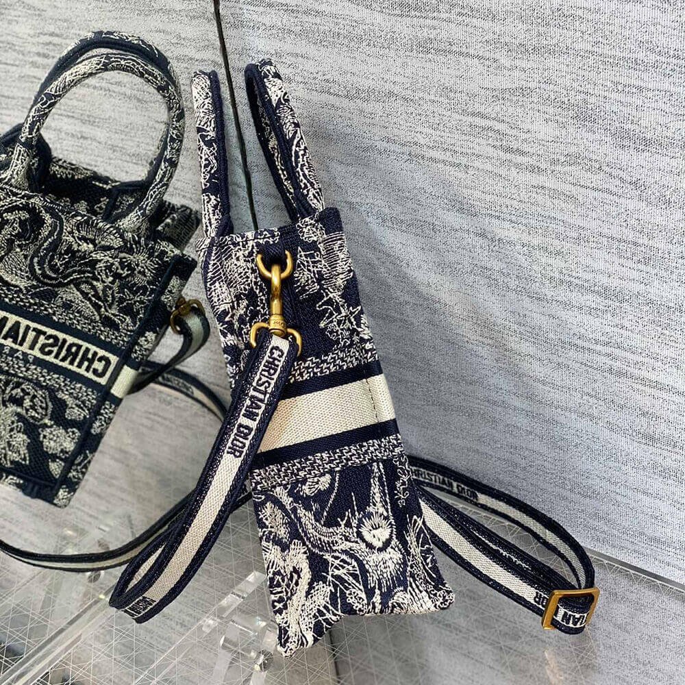 Mini Vertical Dior Book Tote - Image 3