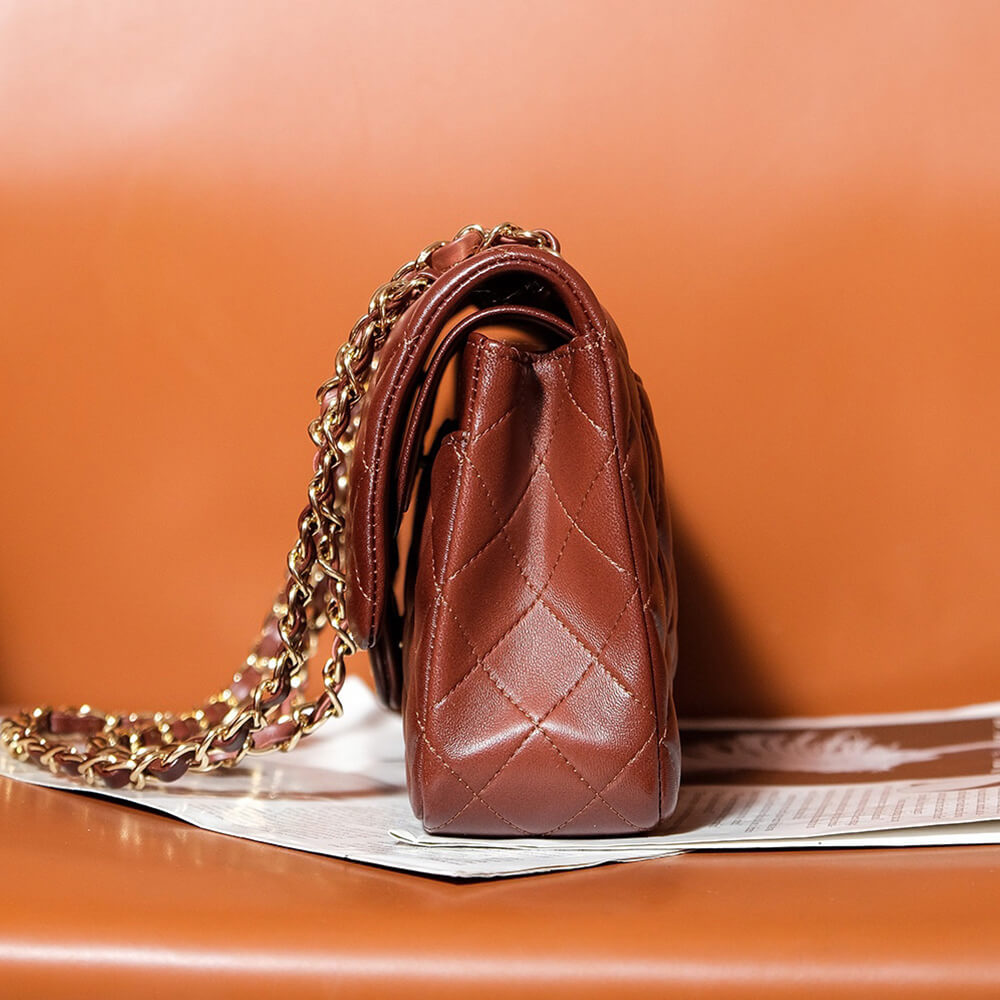 Brown CHANEL CLASSIC 11.12 HANDBAG (high-end grade) - Image 3