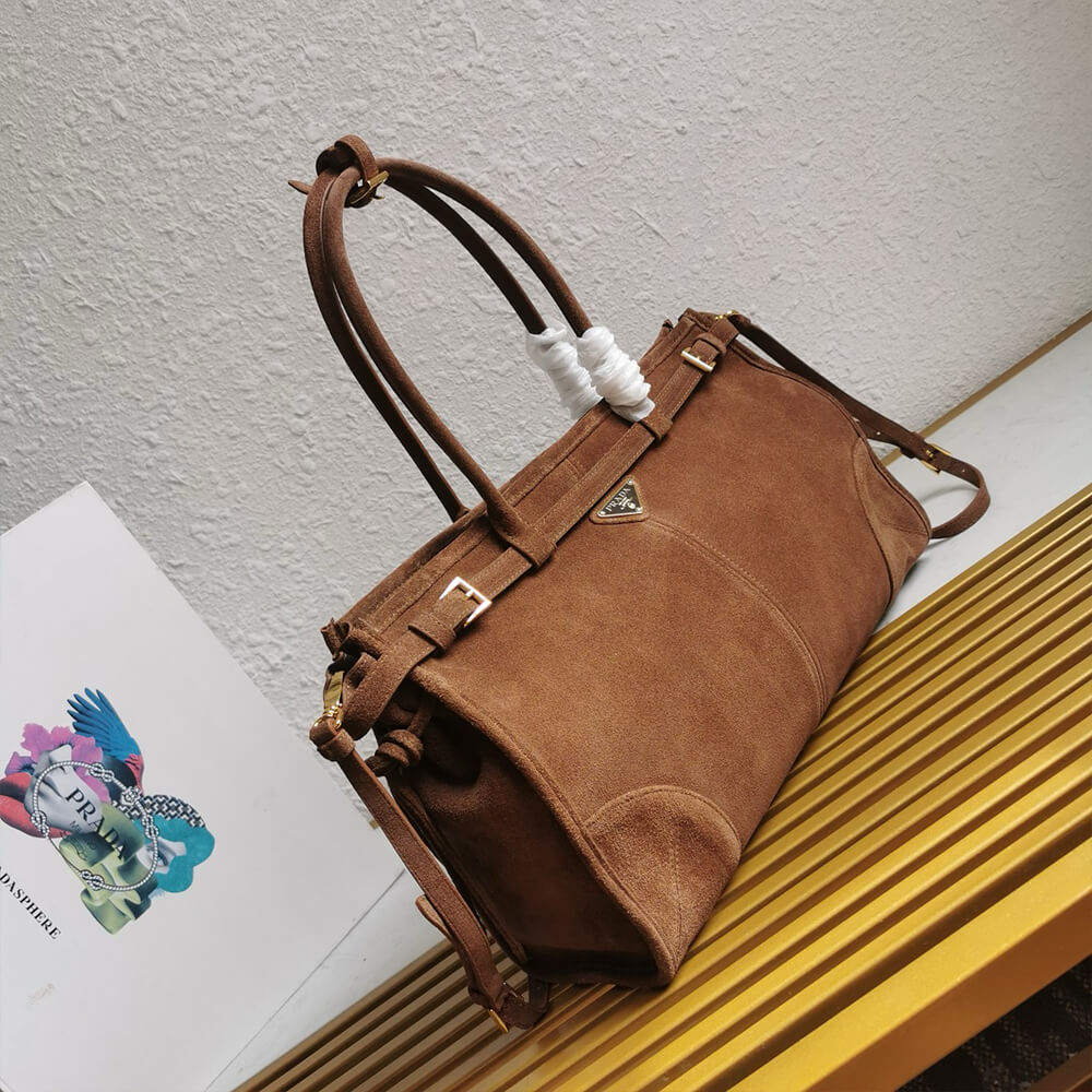 Brown Prada Large leather handbag (high-end grade) - Image 3