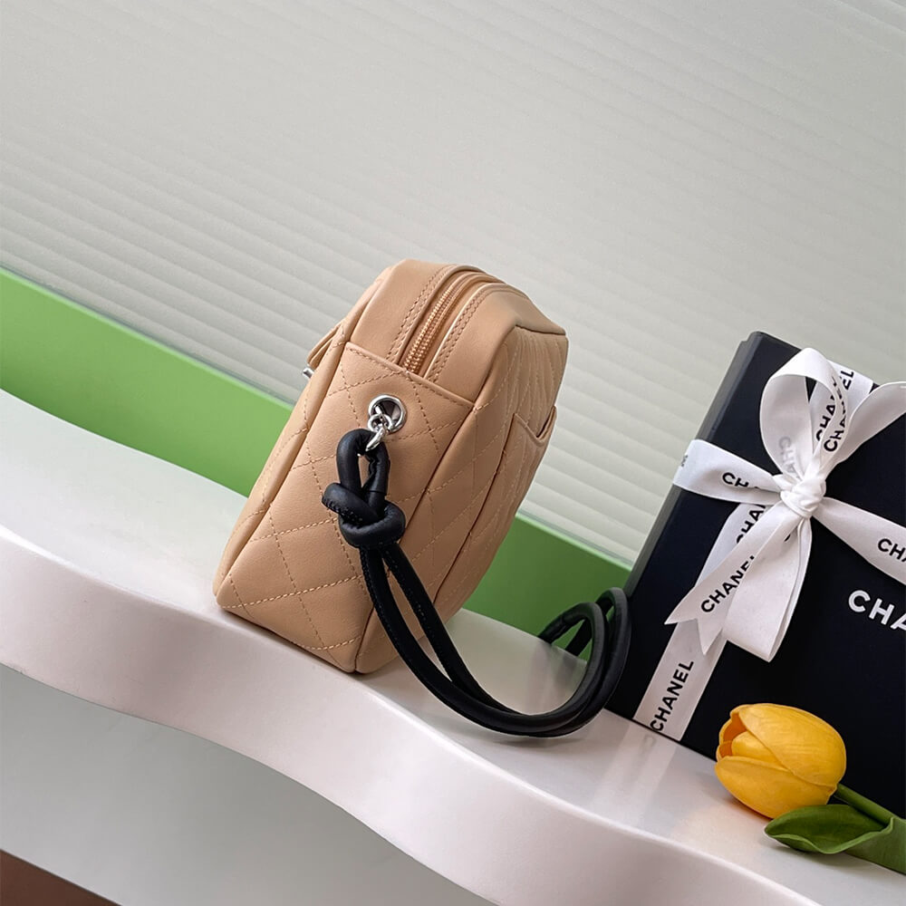 Beige & Black Chanel Cambon Camera Bag (high-end grade) - Image 3