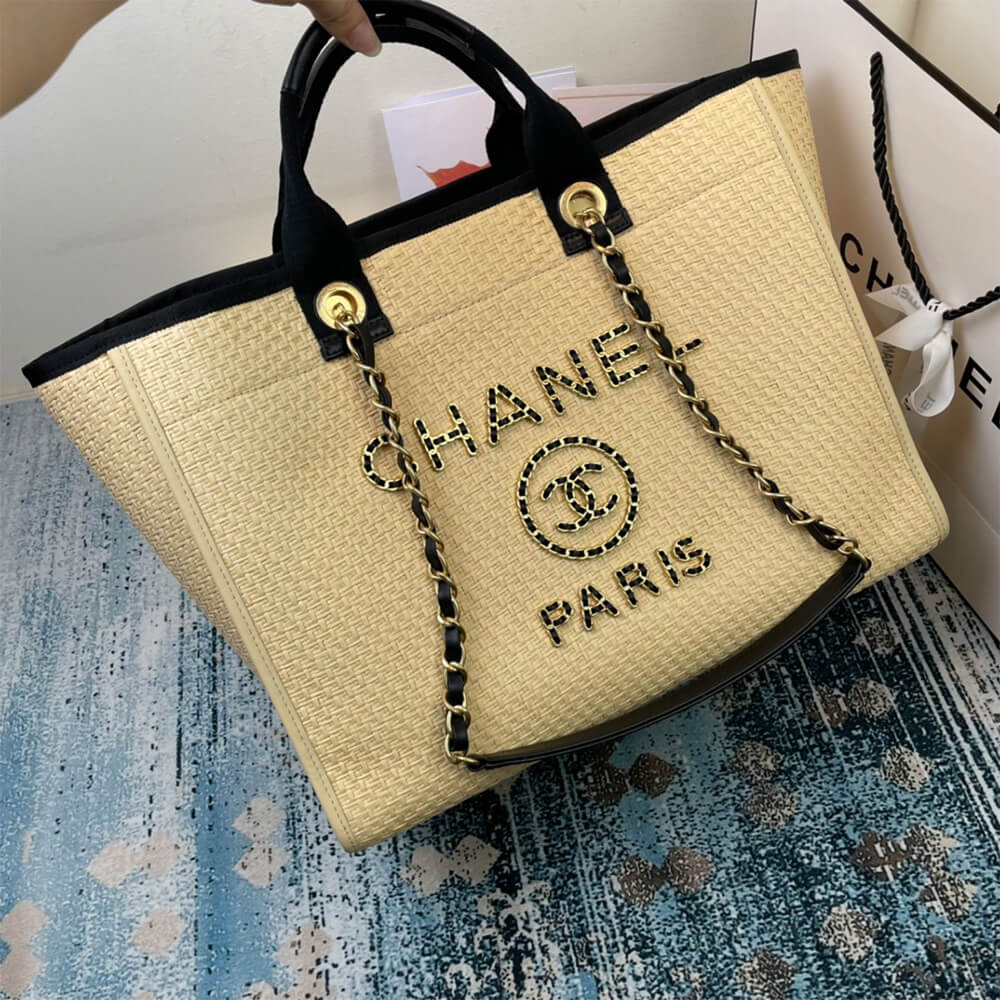 CHANEL Deauville Large Tote - Image 3