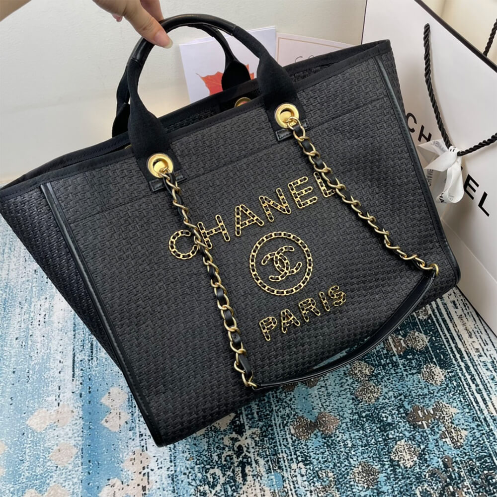 CHANEL Deauville Large Tote - Image 3