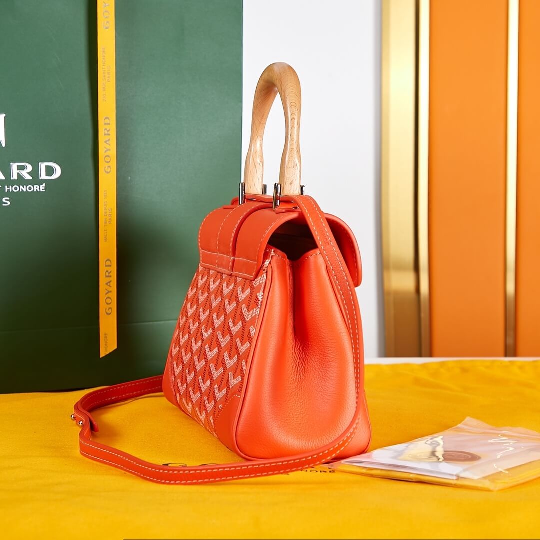 Orange Goyard Saigon Souple Mini Bag - Image 3